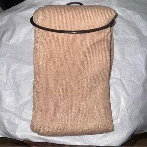 West Loop Beige Ribbed Knit Scarf One Size OS Winter Fall Cozy Warm Neck Warmer